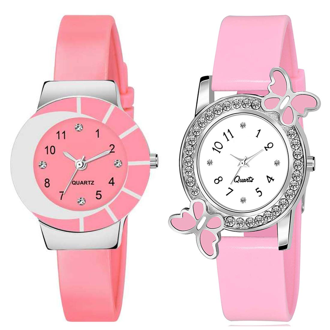 Goldenize fashion Pink Butterfly Diamond Analogue Dial Girl and Womens Combo of 2 Watches (B08DFTLMXK) Amazon Price History, Amazon Price Tracker