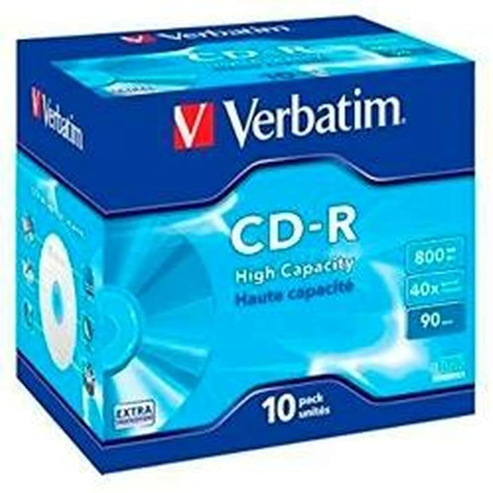Amazon.com: Verbatim 43428 800MB DataLife CD-R - Jewel Cased