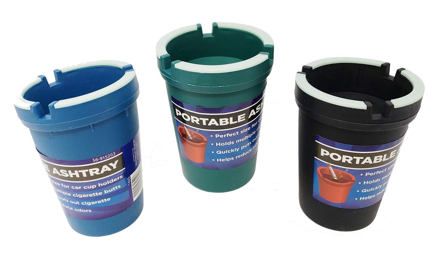 Portable Car Ashtray (3 Pack) vehicle auto cup holder Ashtrays
