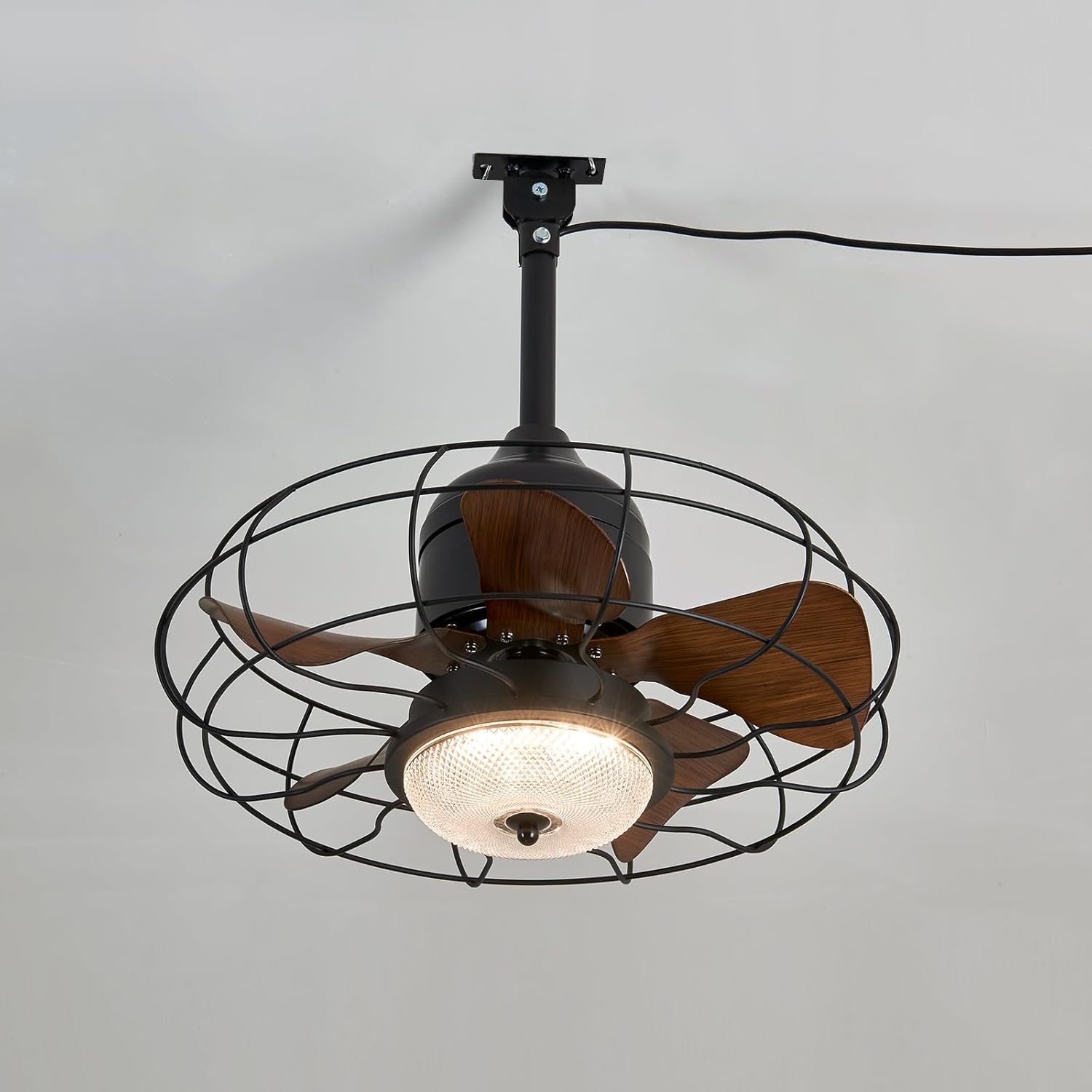 SHIKHO 20'' Outdoor Ceiling Fan with Light and Remote Control