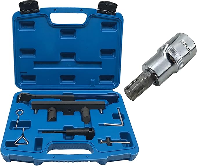 ZKTOOL 9-Piece Engine Timing Kit For Maserati 3.0T - Includes Dial Gauge & Cam Lock Tools