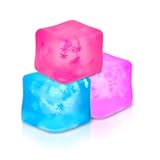 Fidget Toy Stress Cube 3 Pack&comma;Cube Stress Ball with Snowflakes Inside&comma;Mellow and Chill Touch&comma;Classroom Prize Box Toys&comma;Cube Squishies for Adults Kids Children Teens &lpar;Stress Cube 3 Pack&rpar;