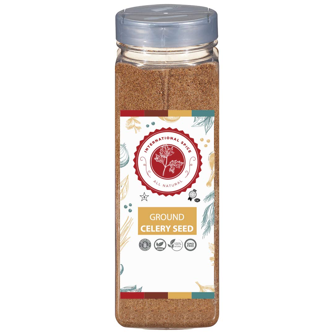 Celery Seed Ground - Restaurant Quality - 16 Ounce Bottle