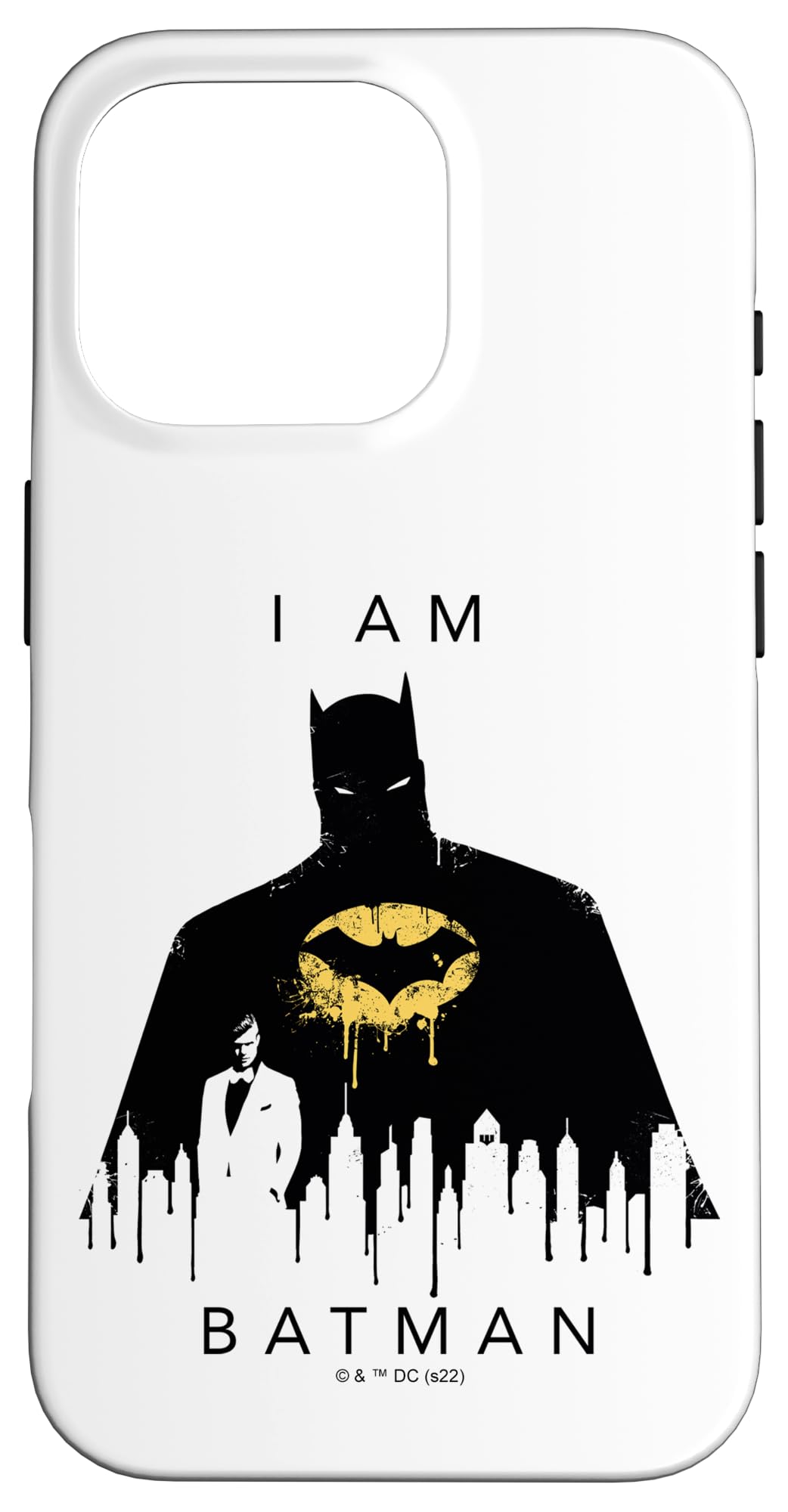 iPhone 16 Pro DC Comics I Am Batman Skyline Poster Case