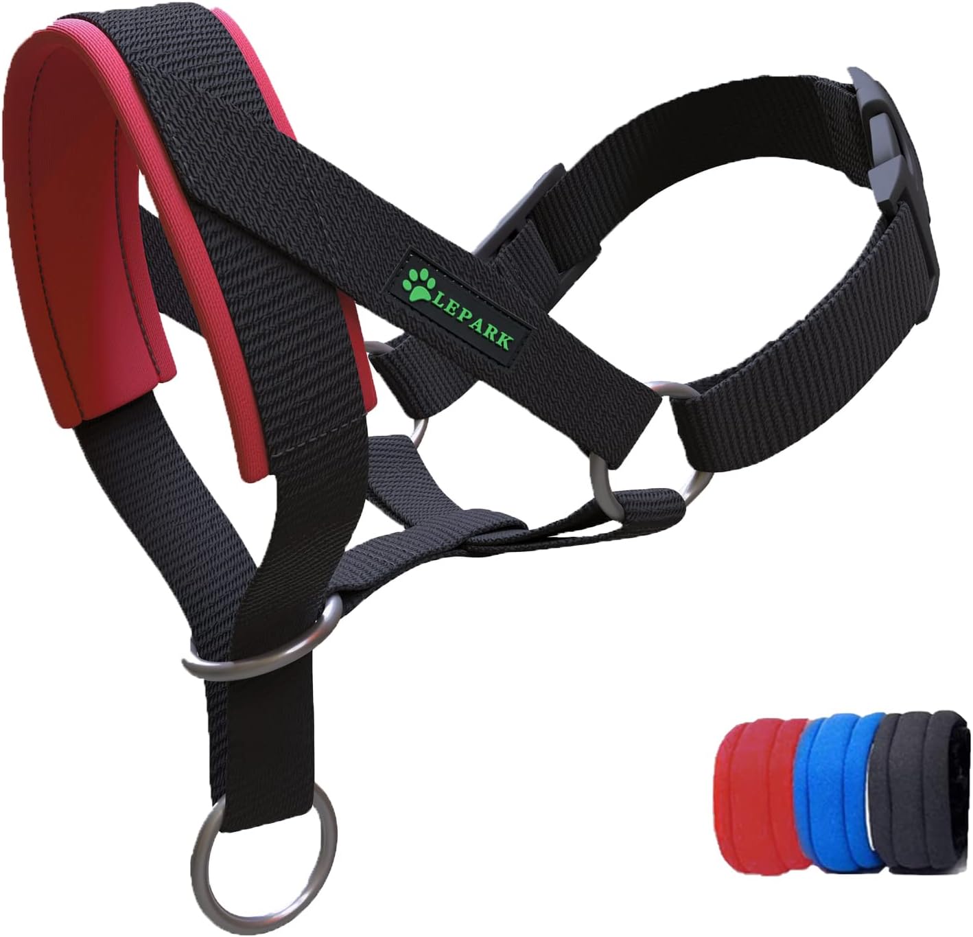 Dog Head Collar with Soft Fabric, Headcollar for Dogs, Anti pulling