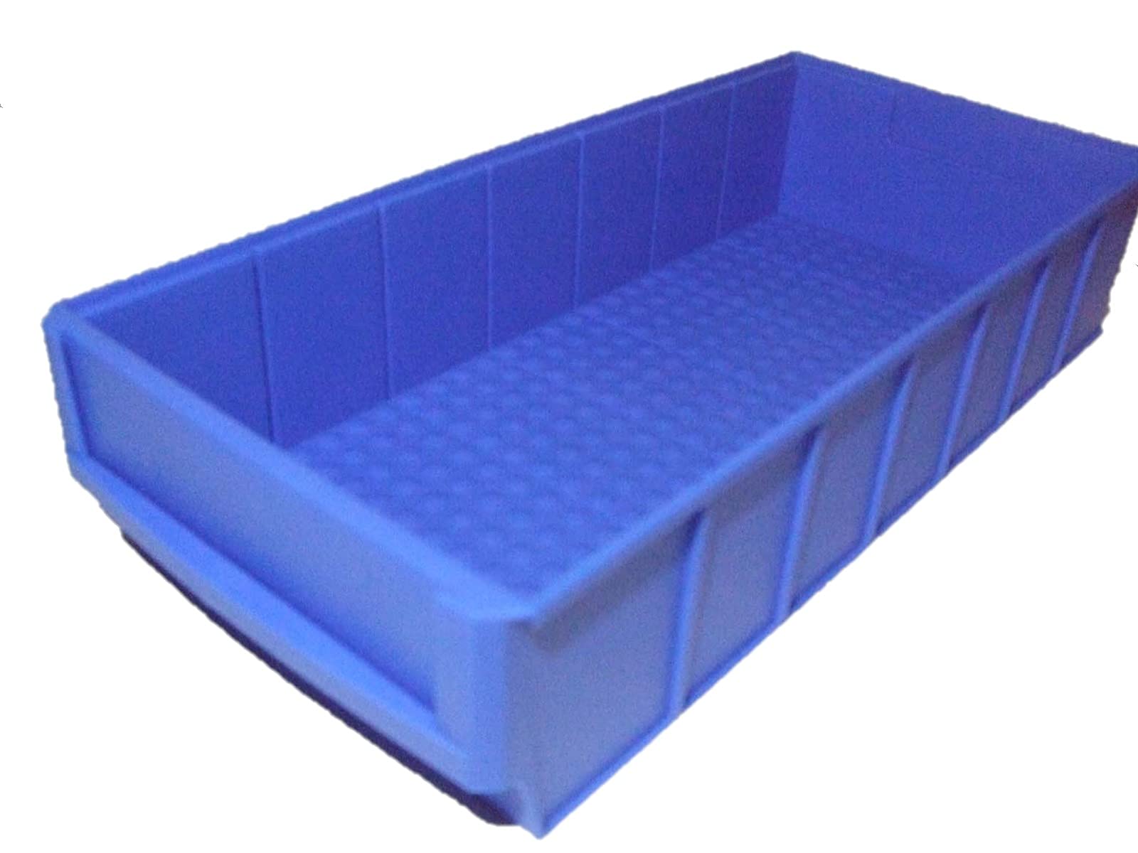 Industrieboxen 400x183x81mm blau Stapelboxen Lagerbehälter Schütte Regalkästen Lagerbox stapelbar Made in Germany 12 Stück