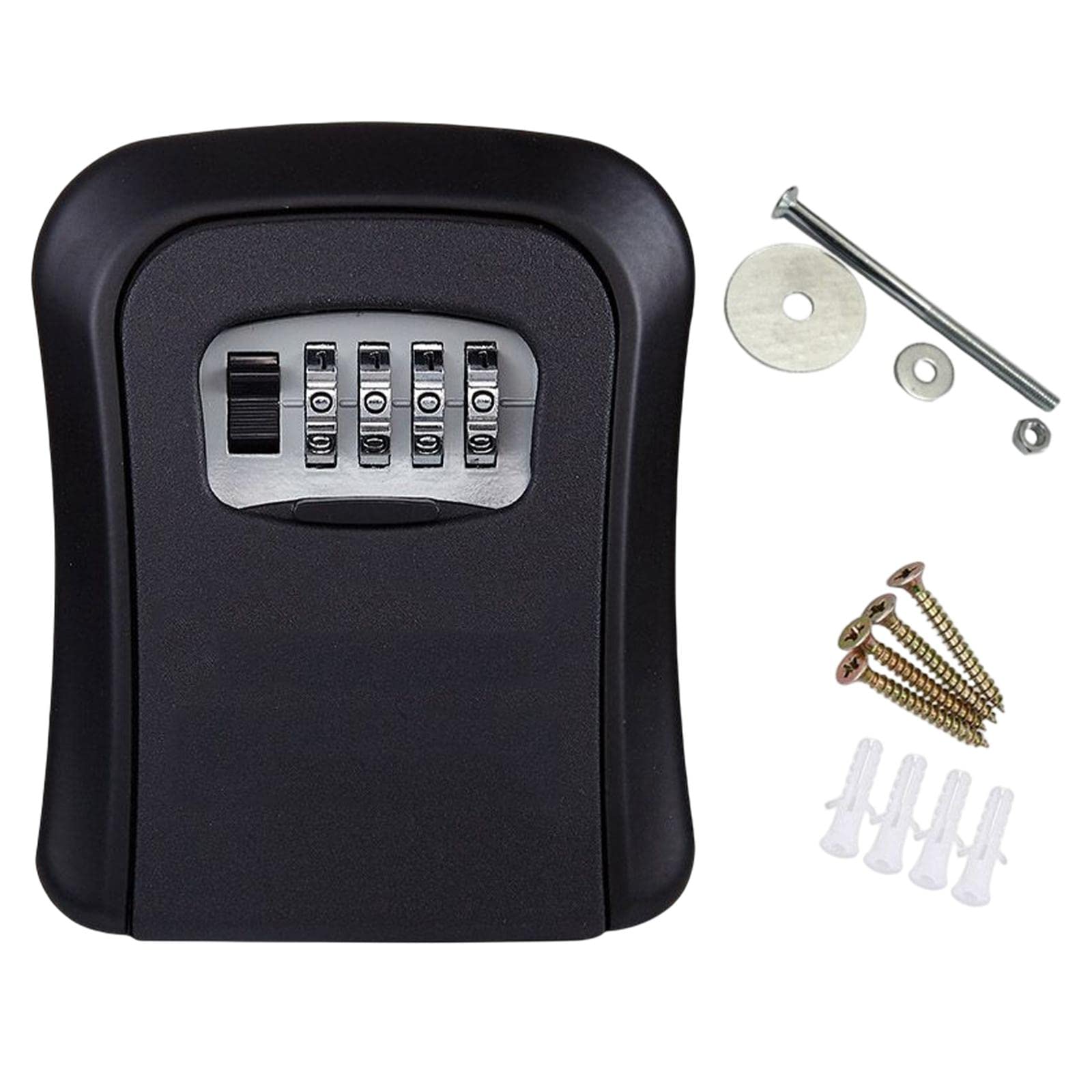 LYLA Outdoor Key Storage Lock Box Organizer Wall Mount for Company Store Black-image-35