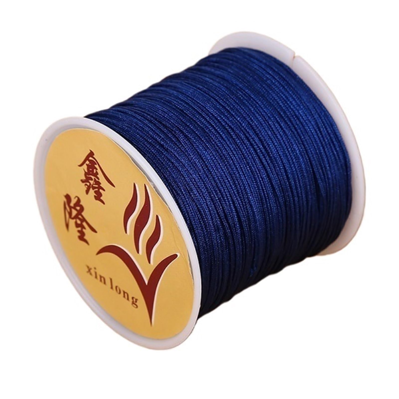 Nylon Cord Thread 20PCS 40m/lot 0.8mm Cotton Knotting Macrame Cord Nylon Thread String DIY Beading Braided Bracelet Jewelry Making for Making Bracelet, Necklace, Chinese Knot(02)