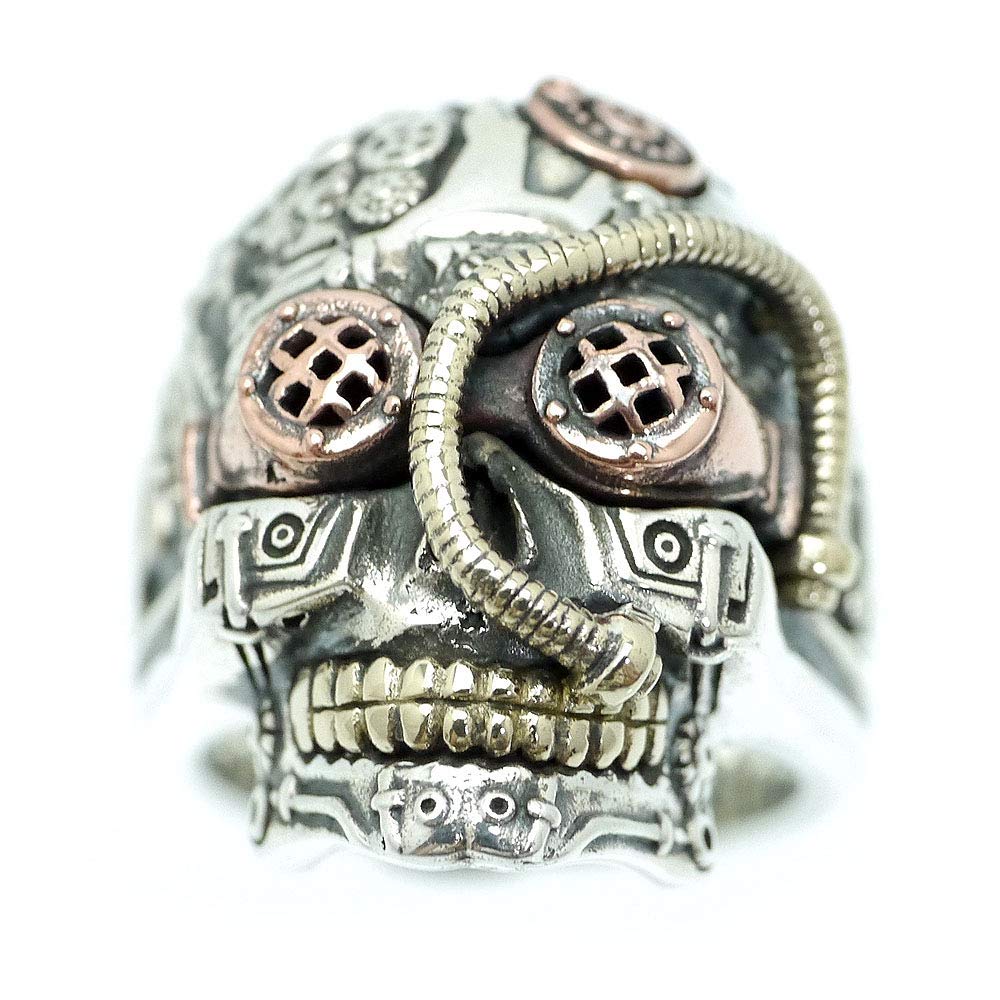 UNDERCOVER ハーフスカル シルバー リング サイズ：19号 UNDERCOVER ハーフスカル シルバー リング サイズ：19号 UNDERCOVER