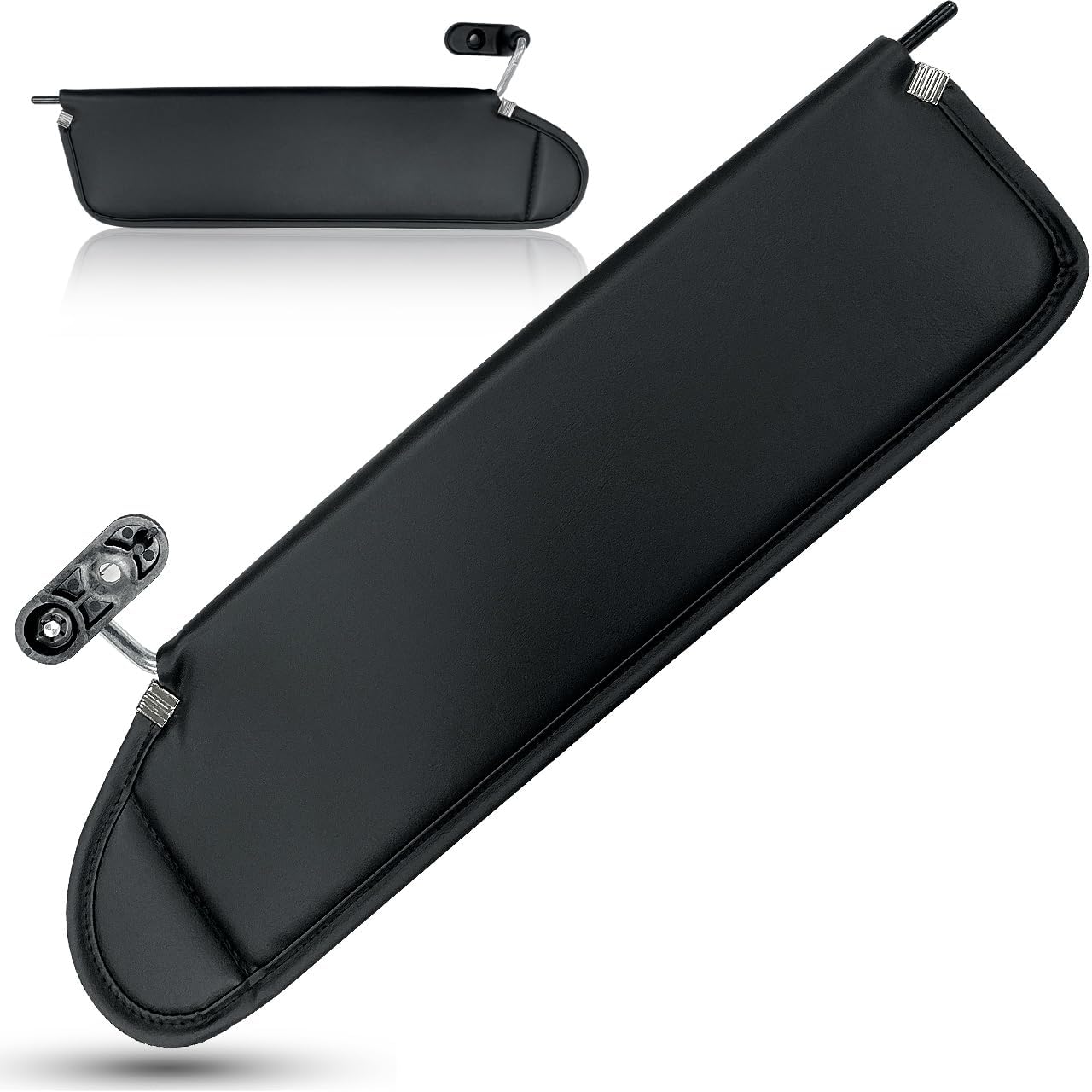 Left Driver Side Sun Visor Fit for Jeep Wrangler TJ 2003 2004 2005 2006, Replacement Agate 13313.01 (Left Driver Side?Black)