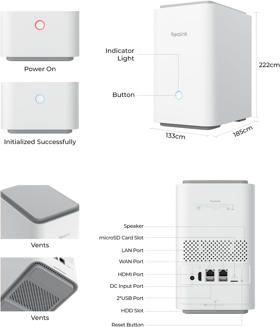 Home Hub Pro with 4x E1 Outdoor Pro Bundle, 4K Wi-Fi 6 All-in-One Security System with 2TB HDD, Max. 16TB Local Storage, PT Auto Tracking, 360° Coverage, Smart Detection, Anti-Theft Encryption