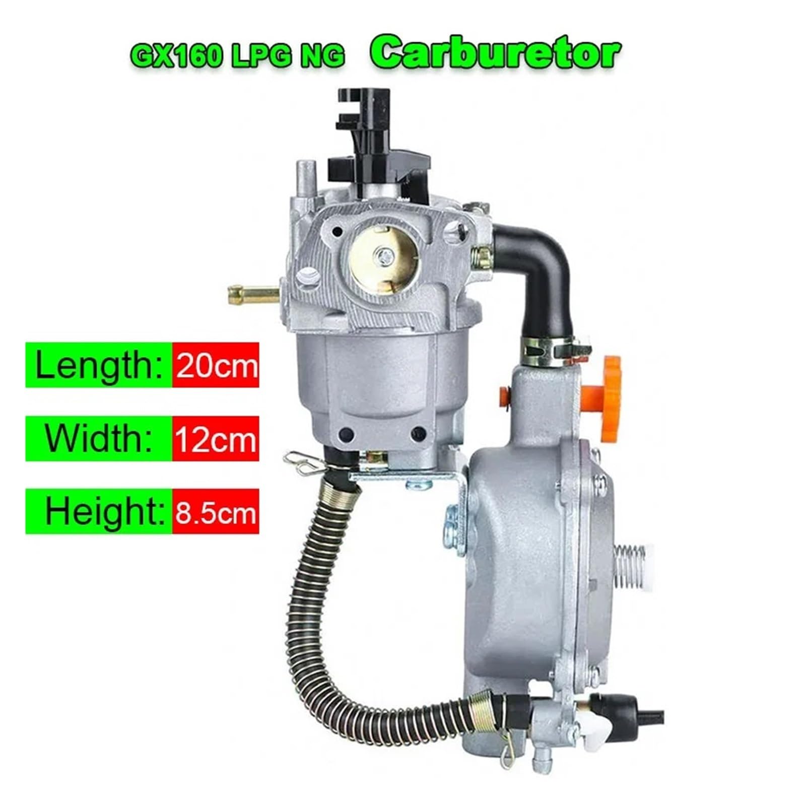 Kit De Conversión De Carburador De Combustible Dual LPG NG Compatible Con Generador Honda GX160 2KW 168F GX200 2.8KW 170F Con Estranguladores Manuales