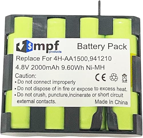 Batería de 2000 mAh 4H-AA1500, 941210 compatible con Compex Energy Mi-Ready, Edge, Fit 1.0, Fit 3.0, Full Fitness, Mi-Sport, Mi-Fitness, Runner, SP