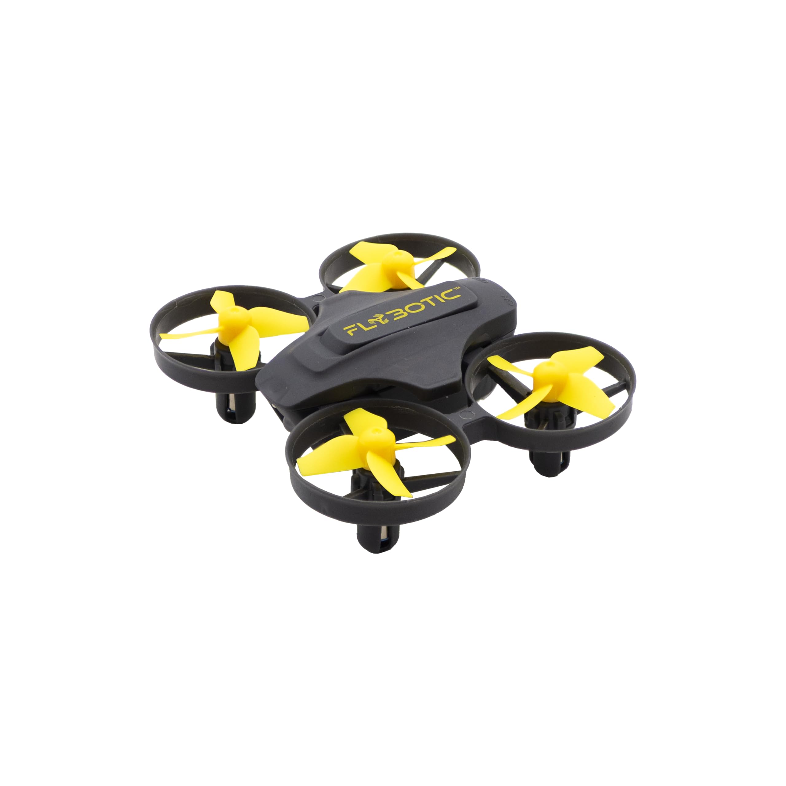 Silverlit FLYBOTIC Teledirigido Drone-Infrarrojo-Amarillo-8cm, 70007, Color Amarillo