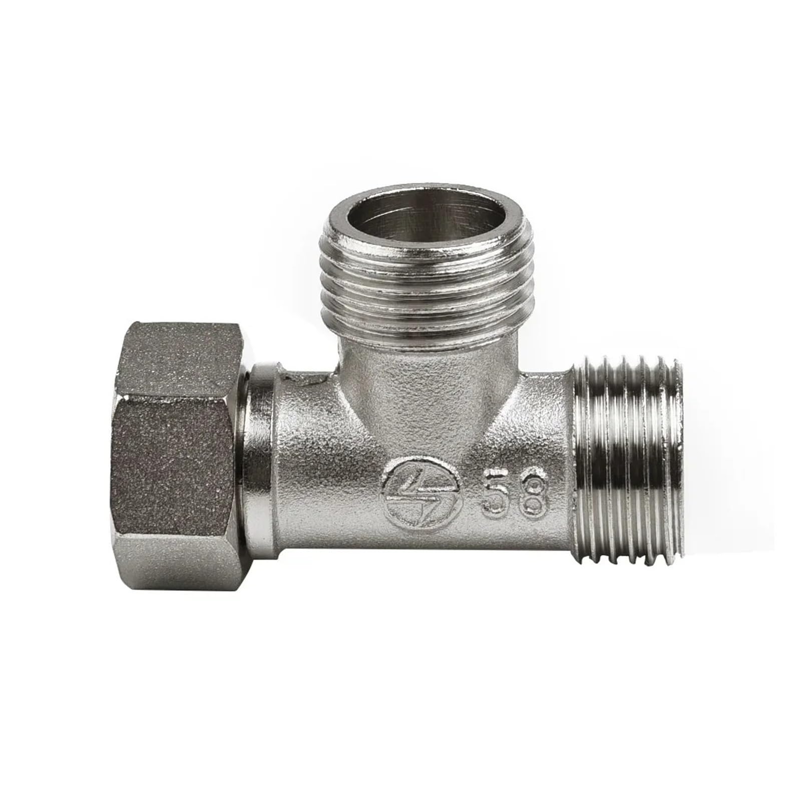 Válvula desviadora de inodoro G1/2" de cobre en T for baño, bidé, rociador, ducha, conexión de 3 vías.