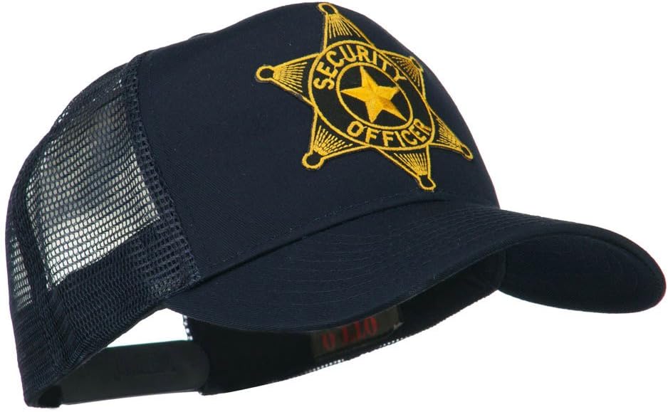 e4Hats.com Security Officer Star Patched Mesh Back Cap