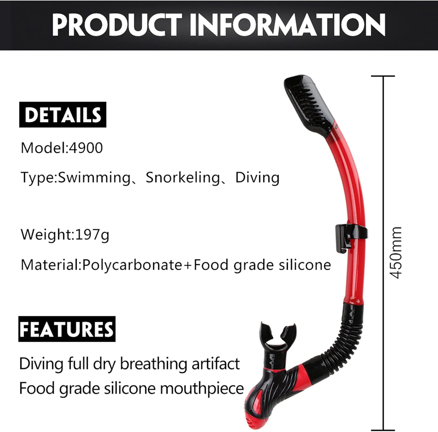 Snorkeling Set,Professional Scuba Diving Mask Snorkels Mask Equipment Goggles Glasses Diving Swimming Easy Breath Tube Set,Red