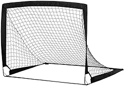 Rede De Futebol Gol Dobrável P/Infantil Portátil，Adequado Para Adolescentes, Meninos E Meninas (Preto)