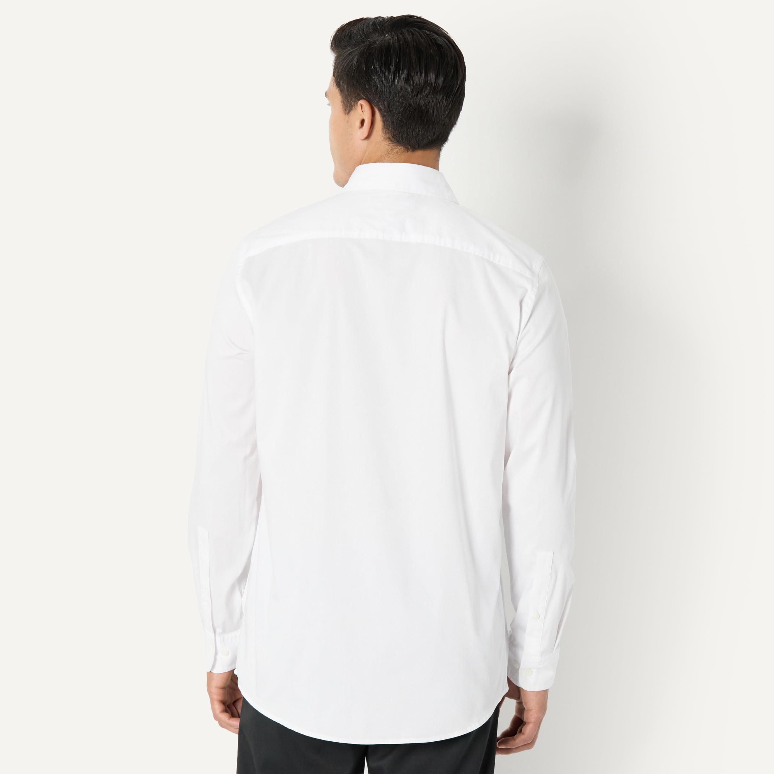 Amazon Essentials Uomo Camicia Elegante Elasticizzata a Maniche Lunghe e Antipiega vestibilità Regolare