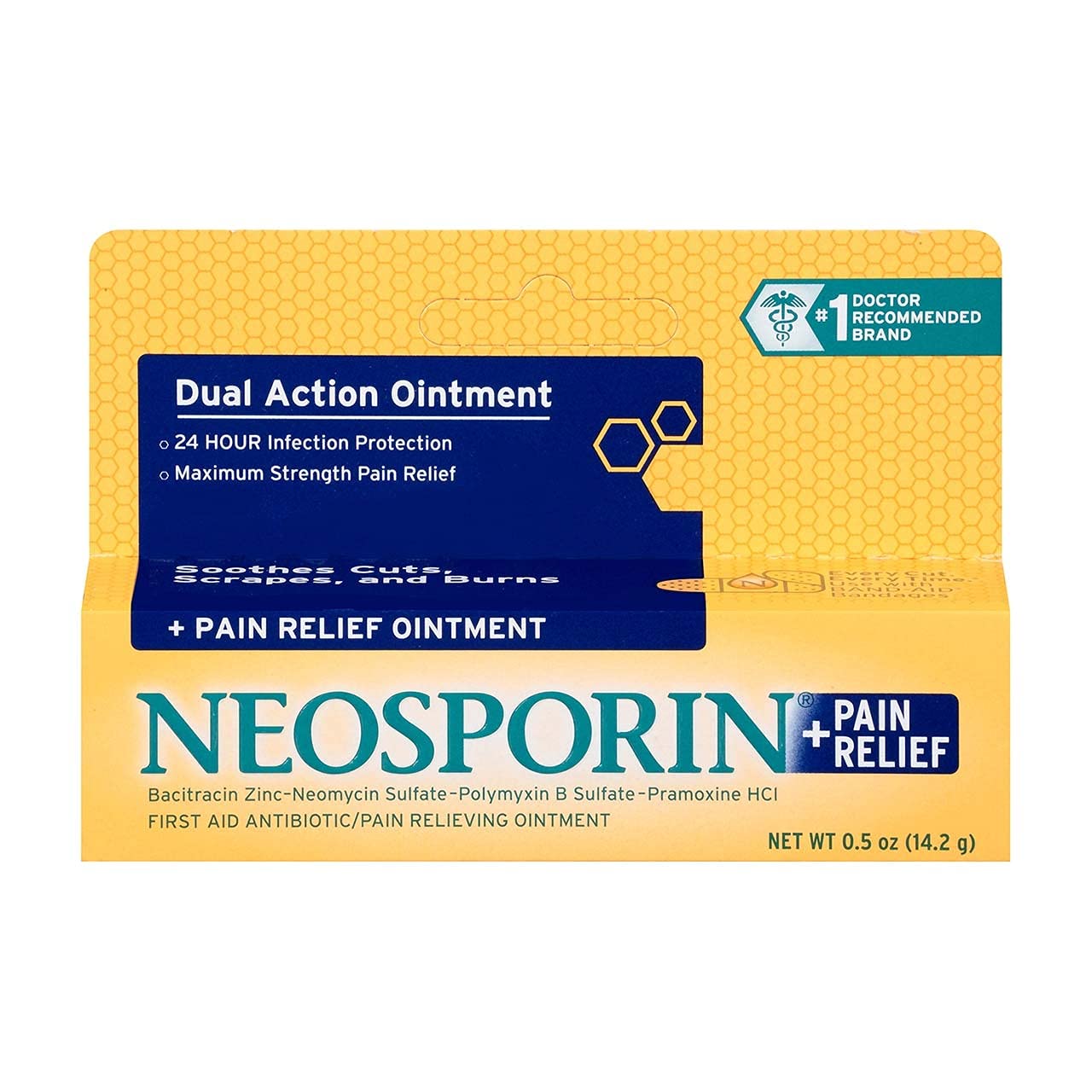 Neosporin + MaximumStrength Pain Relief Dual Action Ointment, First