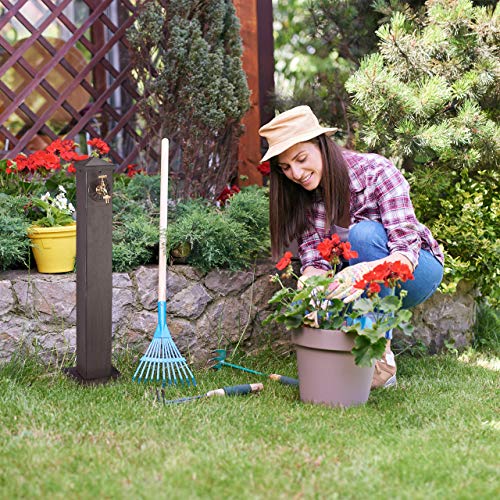 Pompe à eau de jardin rétro Relaxdays avec robinet 3/4 de pouce