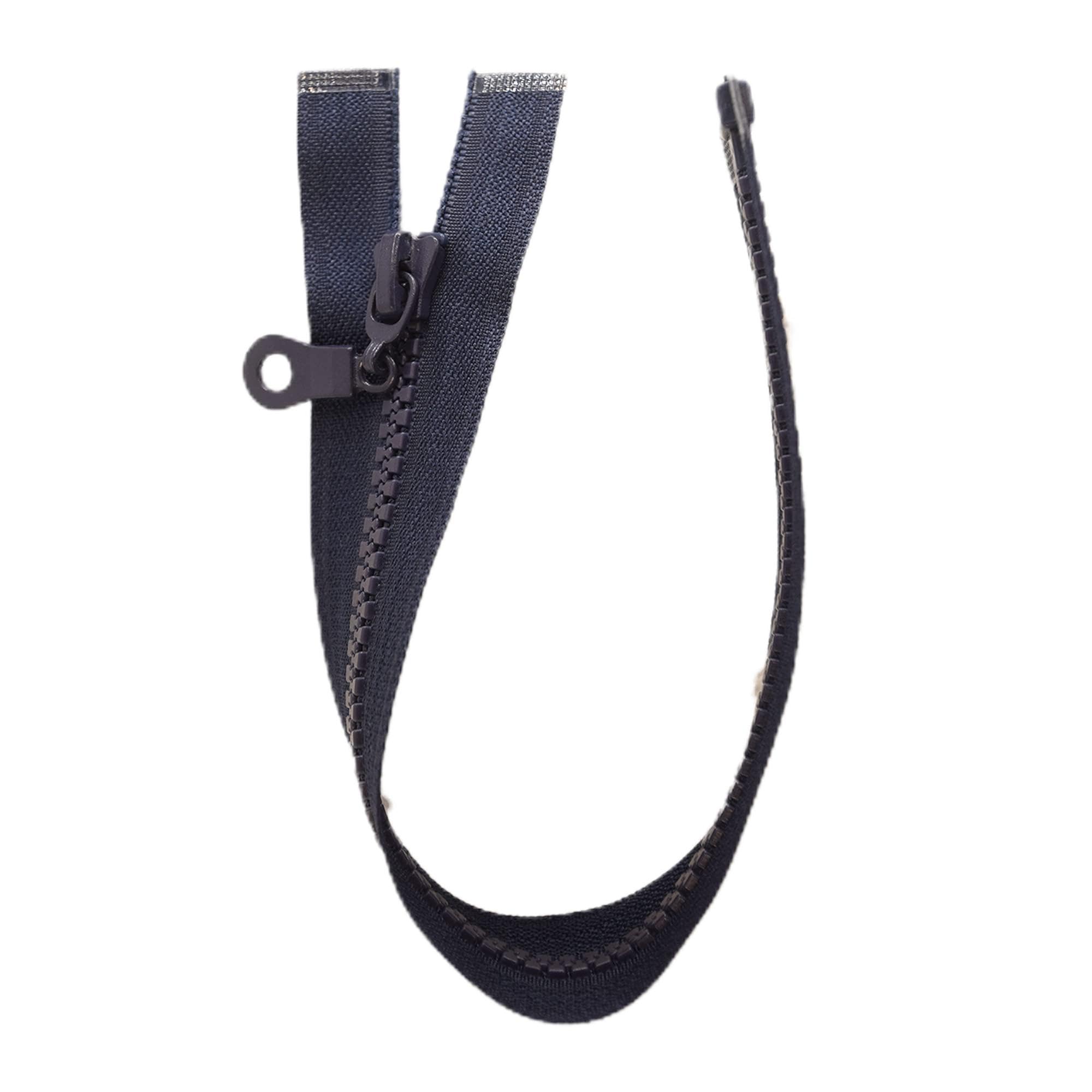 Ads Zipper Dark Blue (332) Chunky No.5 Plastic Molded Zip Open End (, 26 Inch - 65 Cm (Open End))