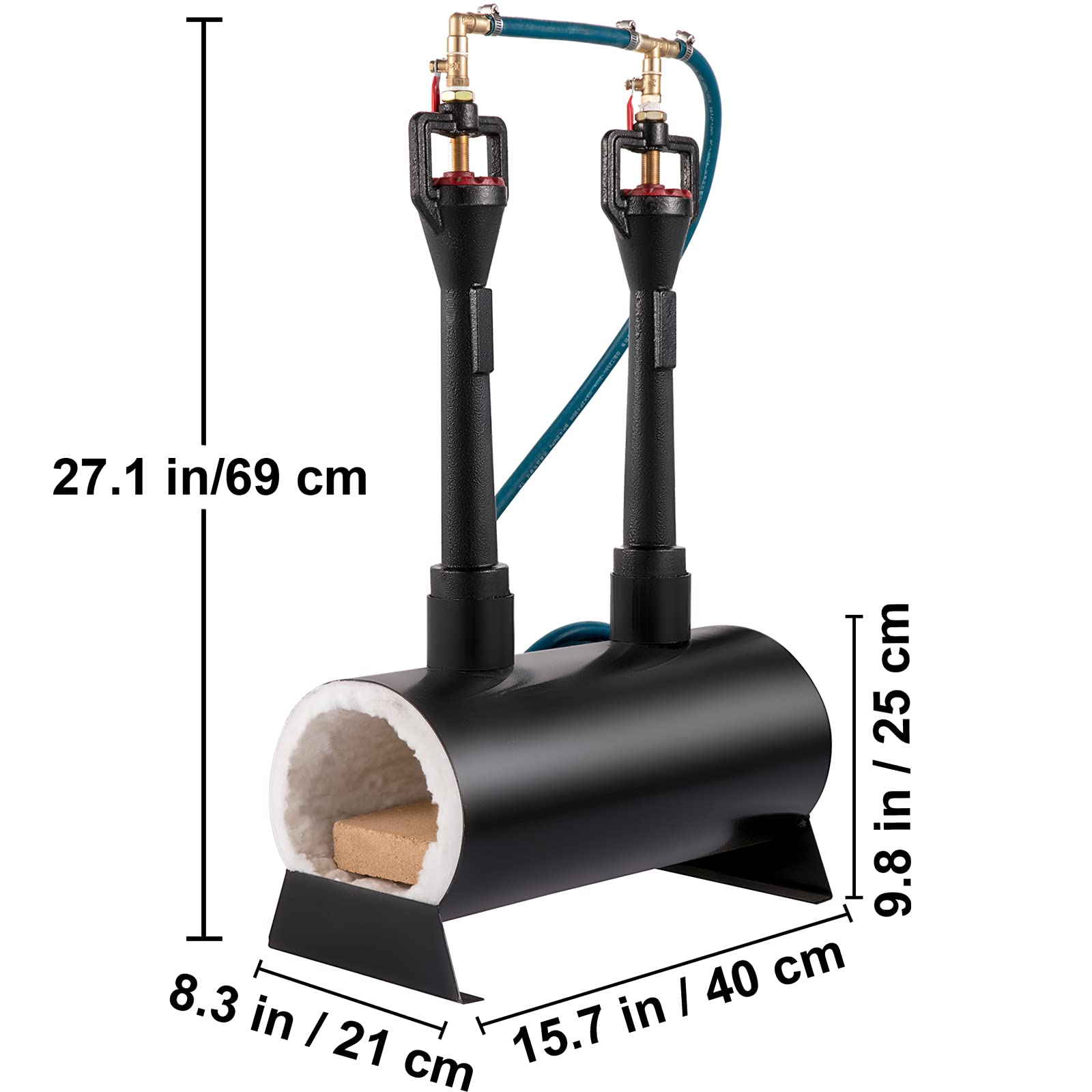 VEVOR Propane Knife Blacksmithing with Dual Burners