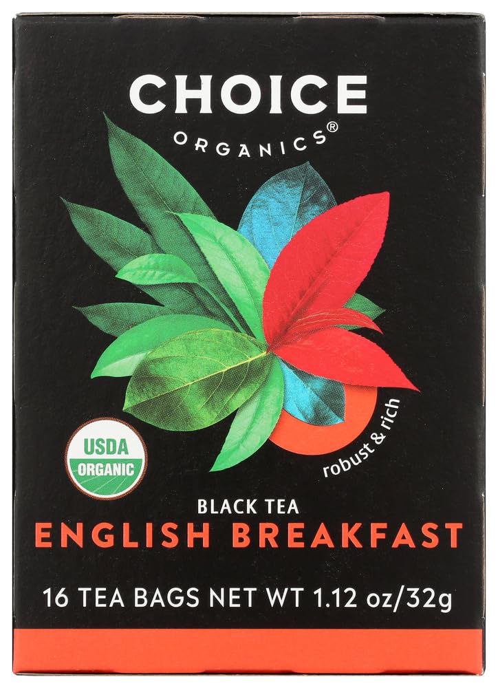 Choice Organic Teas Black Tea English Breakfast -- 16 Tea Bags - 2 pc