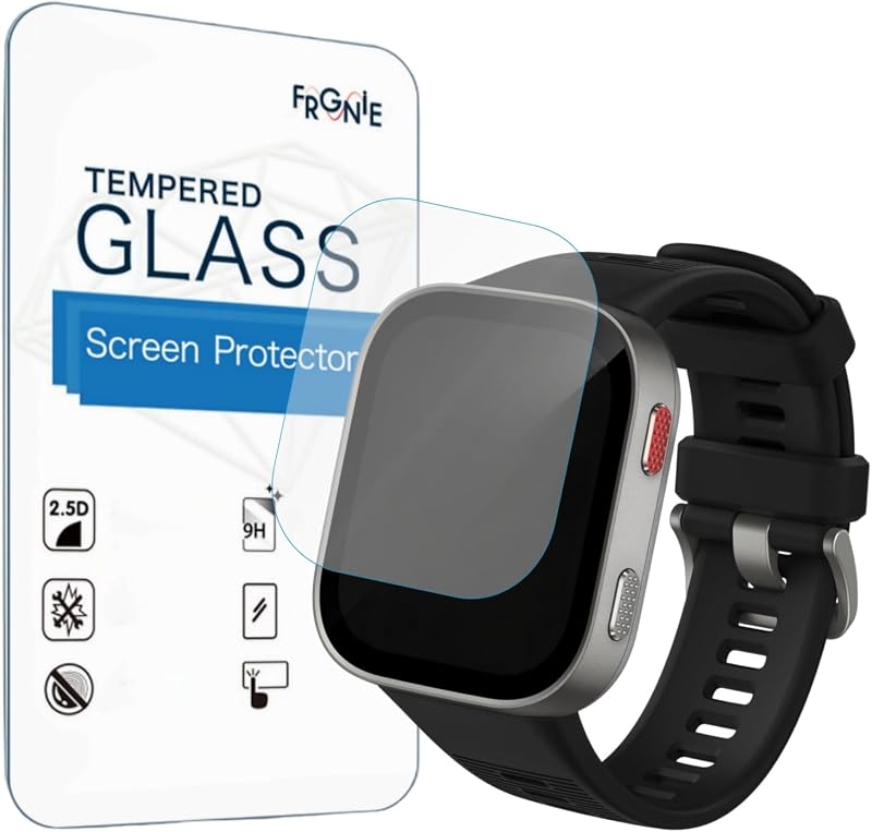 Screen Protector Designed for Amazfit Bip Max 50mm Smartwatch 2.07" | (3 Pack) HD Anti Scratch, Bubble Free, Tempered Glass Film