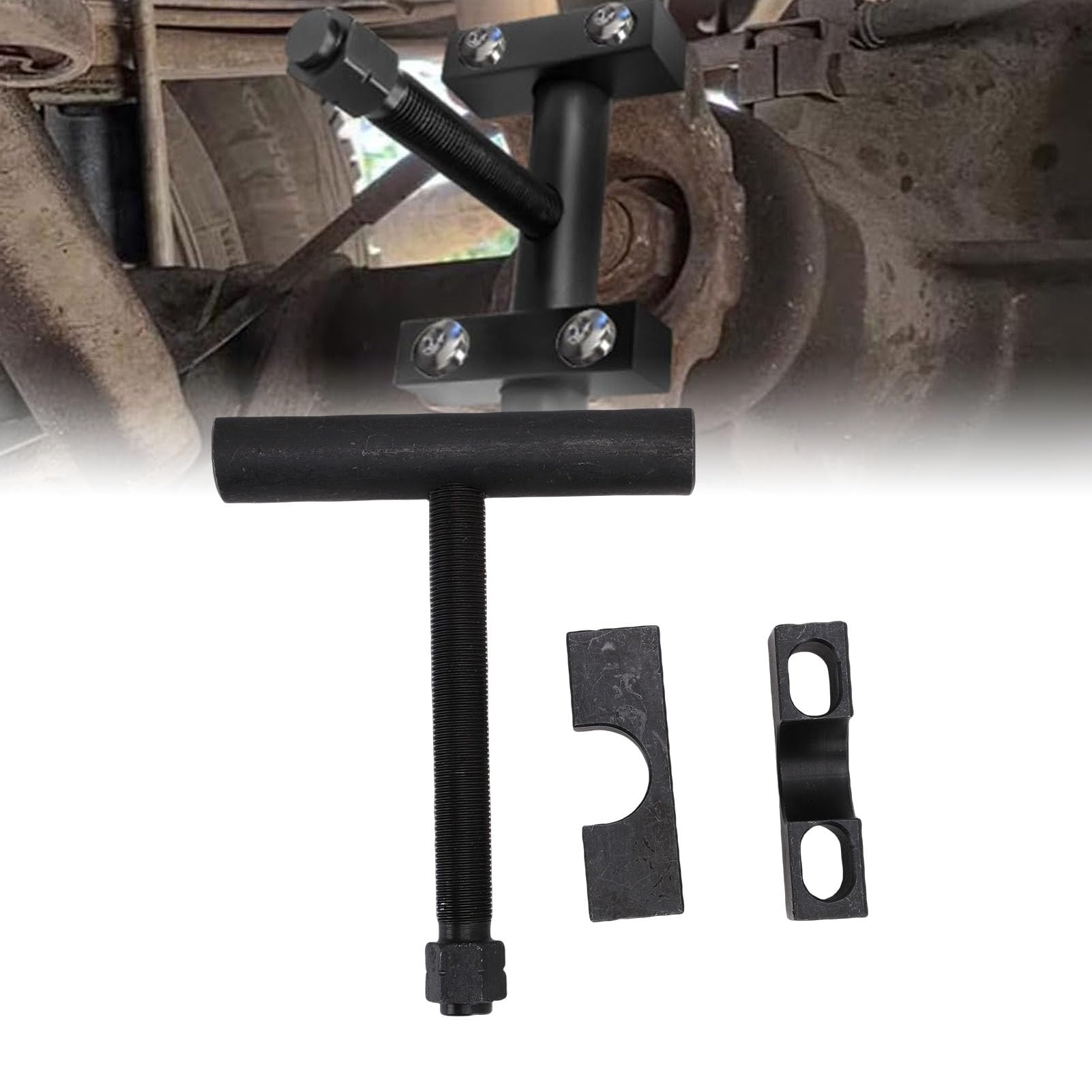 Herramienta Extractora de Yugo de Acero con Largo para Camiones y Coches de Clase 1-2, Color Negro | Construcción de acero, acabado de óxido negro, largo.Para , 1500, 3500.