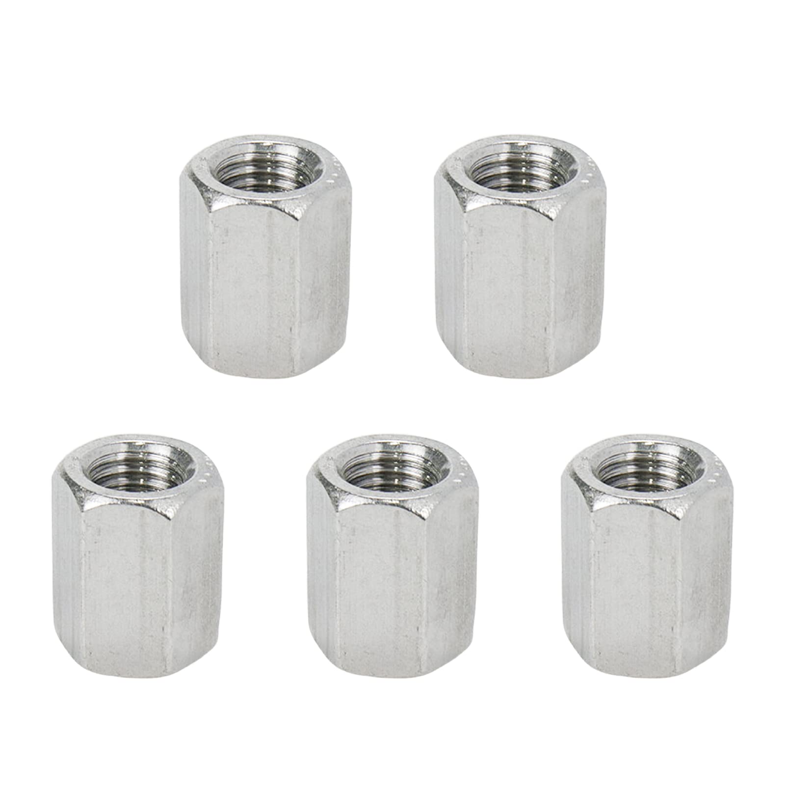 Xiaoyztan5 Pcs M12 Hex Coupling Nut Stainless Steel Class 4.8 Grade Female Thread Connector (M12 x 25mm Height x 19mm Hex Width)