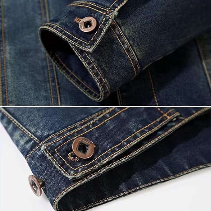 Giacca Casual di Jeans da Uomo Primavera e Autunno