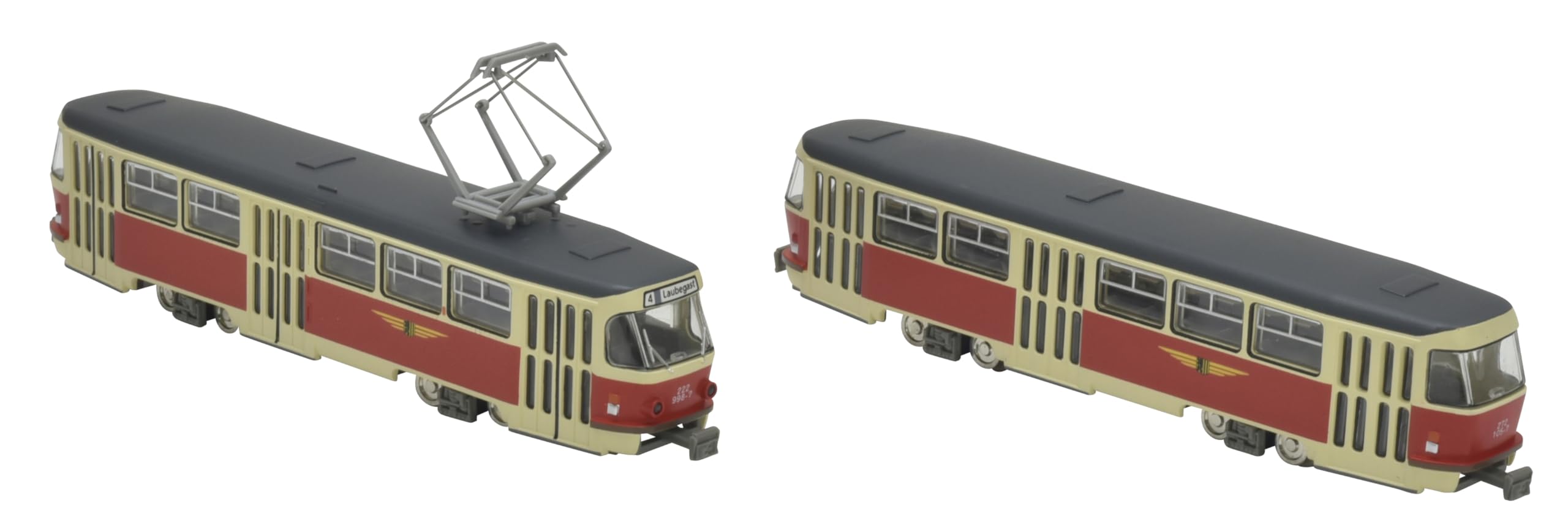 TomyTEC 977814 N Tram-System, Dresdner Straßenbahn, Typ Tatra T4-B4 Spurweite N