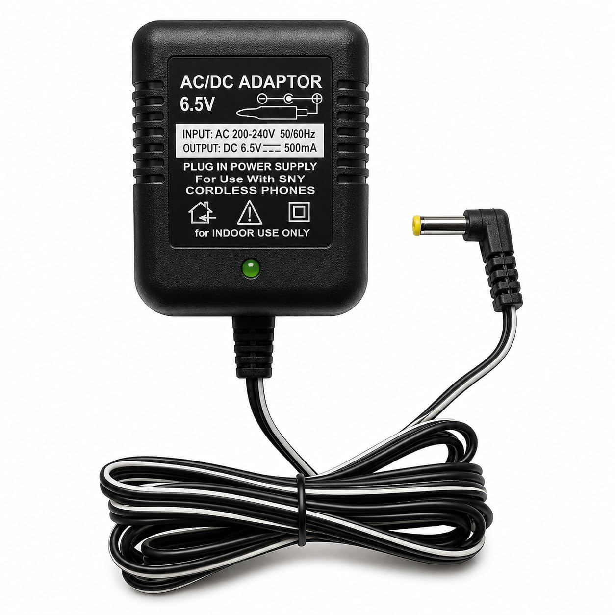 6.5V 500mA DC Power Adapter | AC Input 200-240V | Compatible with Toys, Cordless Phones, FM Radios & IT Gadgets | Black-picture-28