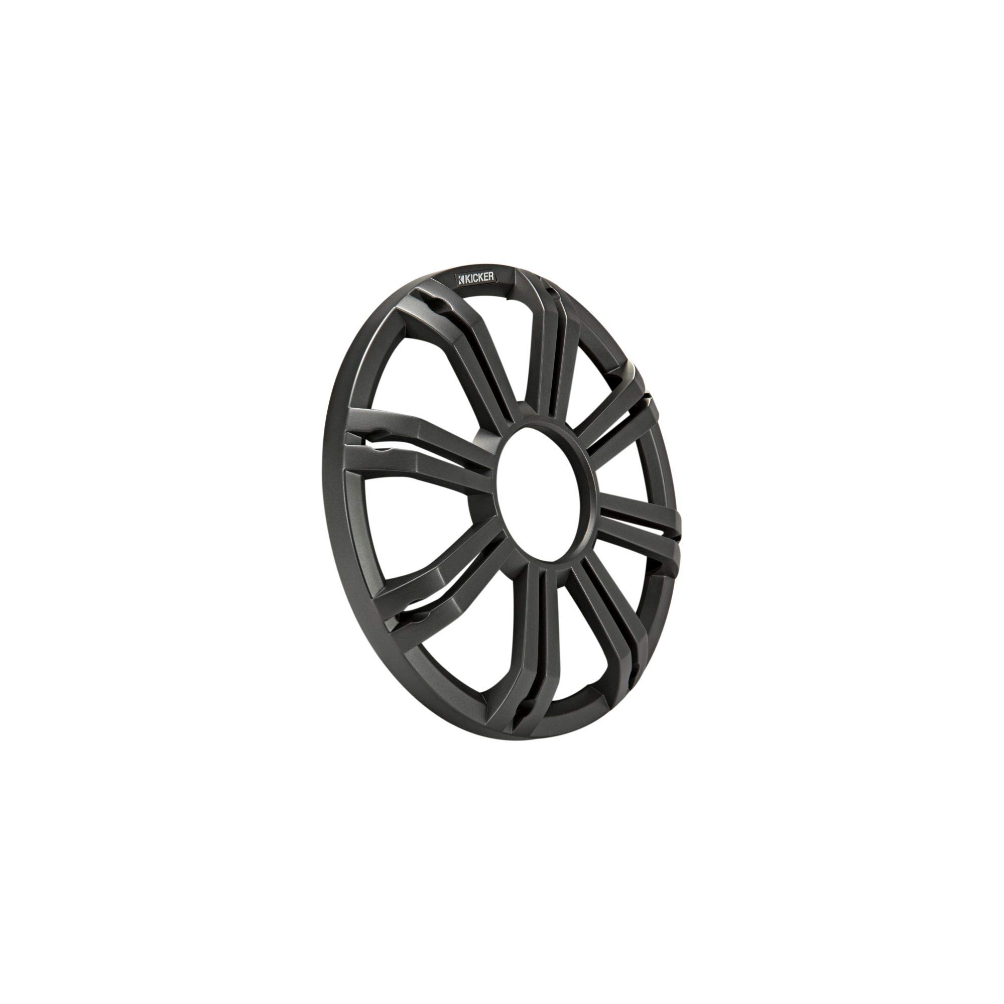 KICKER KMF124 12 in 4 Ohm Marine Subwoofer with LED Charcoal Grill | 12 in marine subwoofer with 4 ohm impedance LED charcoal grill and free-air application design. product thumbnail 7