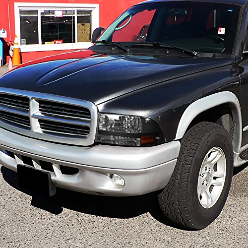 Spec-D Tuning 2LH-DAK97JM-ABM Dodge Dakota/Durango Slt R/T Headlights W/Bumper Lights 1Pc. Black