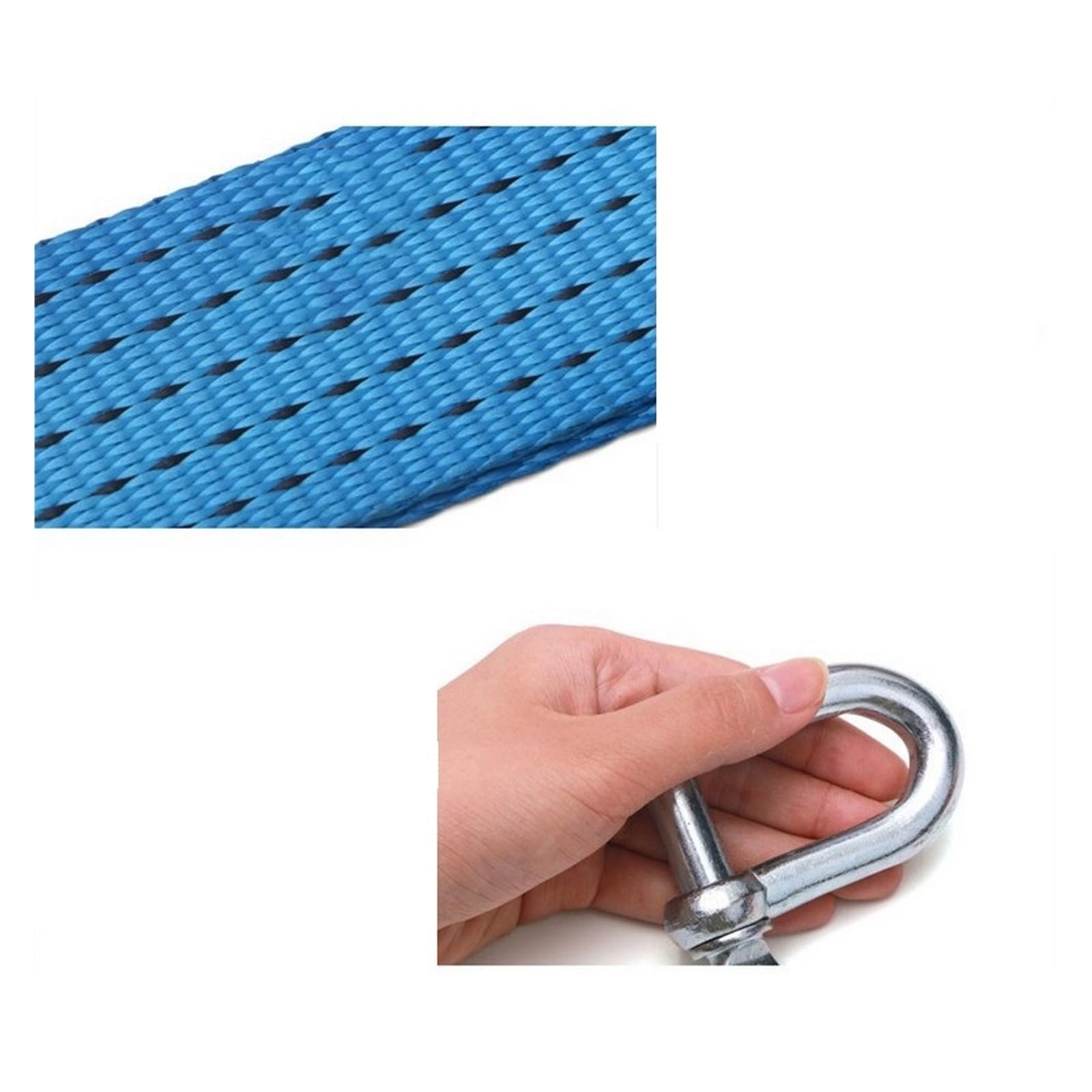 Pasek Holowniczy Nylon 5M 8 Ton Kabel Do Paska Heavy Duty Akcesoria Terenowe Zestaw Odzyskiwania Metalowe Haczyki Solidna I Niezawodna