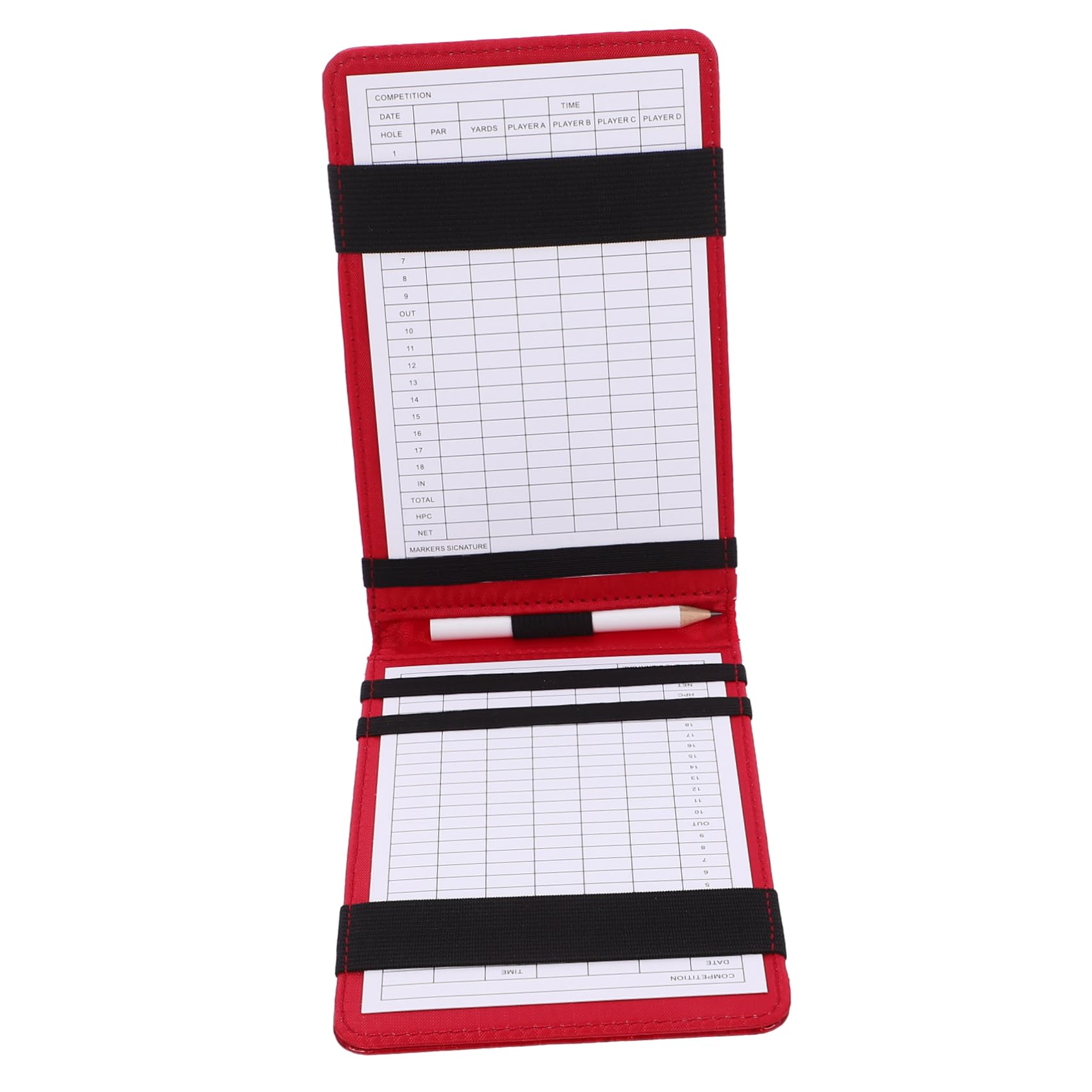 POPETPOP Portable Golf Scorebook PU Scorecard Protector for Accurate Record Keeping Compact Design for and Carrying for Golf Enthusiasts