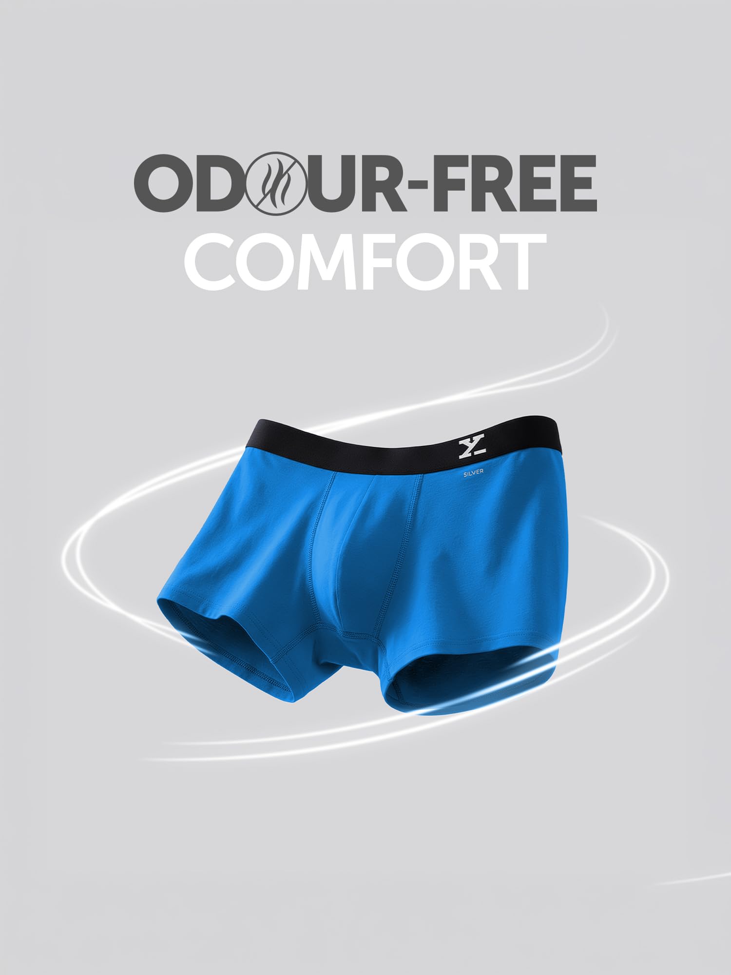 XYXX Men's Cotton Classic Relaxed Solid Trunks (Pack of 3) (XYTRNK_R36_3_Legion Brilliant Blue + Black Iris_M) 1
