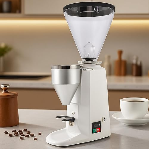 Miniatura 10 de Molinillo de fresas planas de café eléctrico de 360 W, ajuste preciso de 19, para expreso/goteo/cerveza fría/prensa francesa, color negro