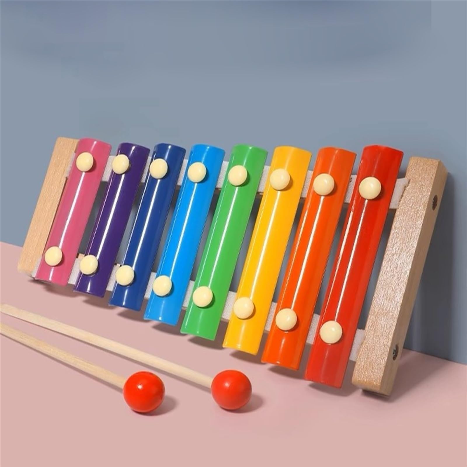 Ksylofon Muzyczny Instrumenty Muzyczne Drewniany Ksylofon Ośmiotonowy Drewniany Instrument Perkusyjny
