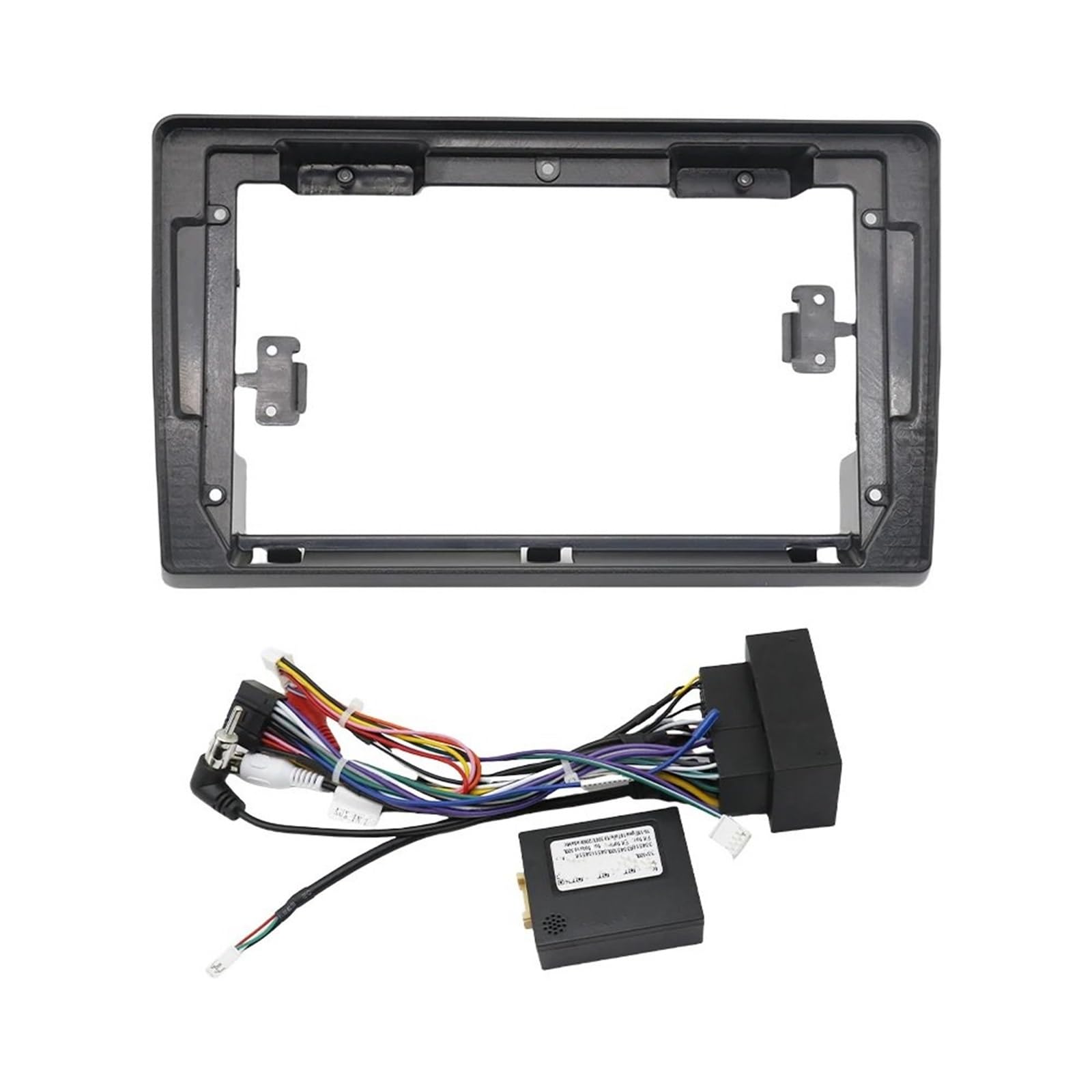 JKELPV Car Radio Frame Kit Fit For Citroen Jumper Fit For FIAT Ducato 2006+ 2Din Car Radio Fascia DVD Stereo Frame Dash Panel Trim Kit Radio adapter(Frame cable canbus-B)