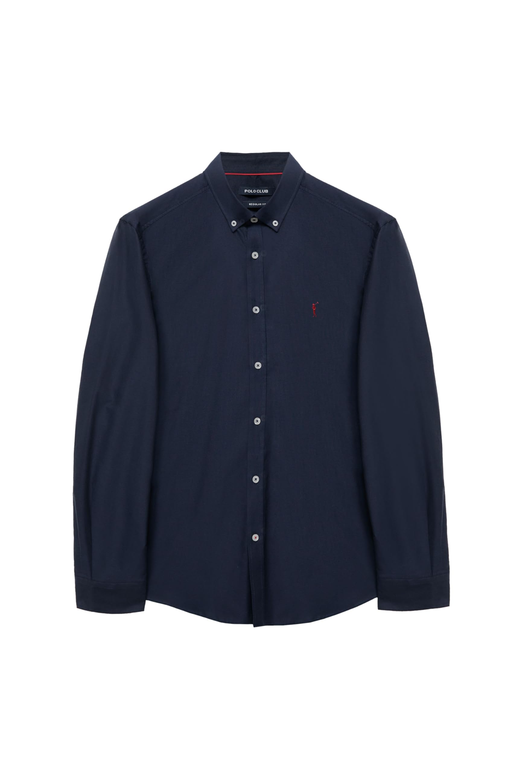 Polo Club Camicia Oxford Uomo con Logo Ricamato 100% Cotone