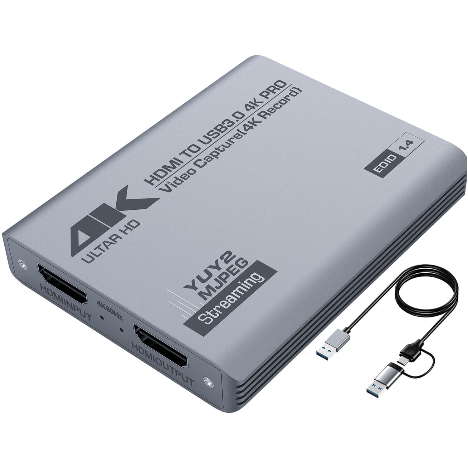 MICROWARE 4K Video Captures Card USB3.0 to HDTV Video Grabbers Recorder for Game Camcorder Camera Live Streaming-image-46