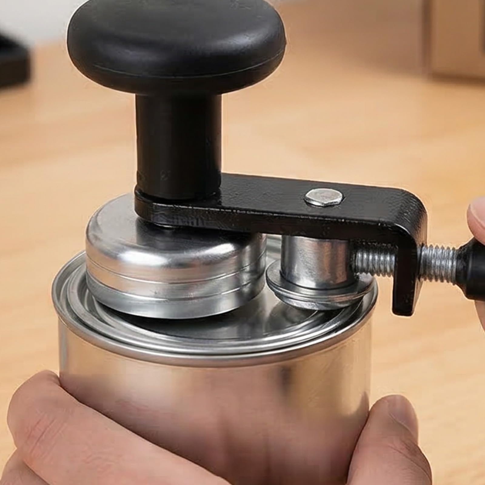 Sigillatore Manuale per lattine per Bevande Dispositivo per sigillare barattoli Vetro Manuale in Metallo Adatto a lattine Standard da 55 mm Ideale per Utensili da Cucina per Cucina e Pub