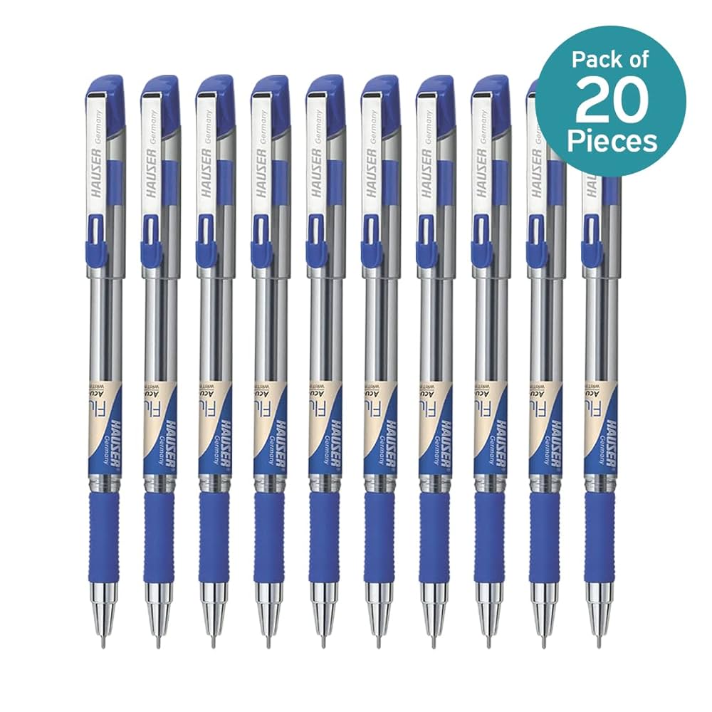 Amazon.co.jp: Hauser Fluidic 0.5mm 中字 ボールペン - 20本
