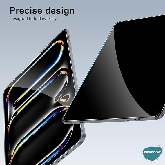 Microsonic Apple iPad Air 11 2024 (A2902-A2903) Tempered Glass Glass Screen Protector [Screen Protector Compatible with iPad Air 11 2024 - Transparent]