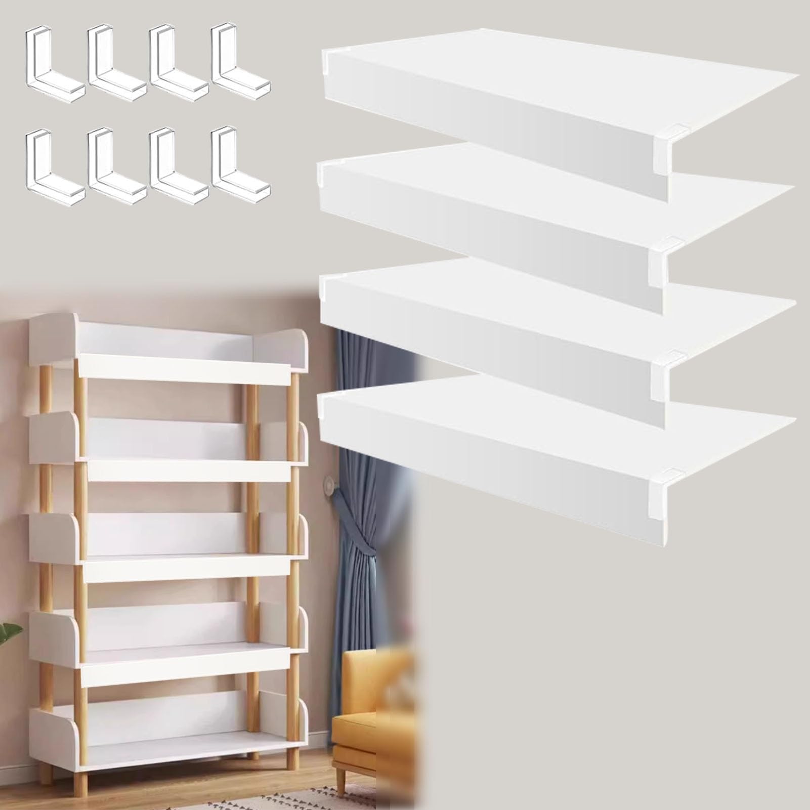 Housses pour étagères imperméables de placard et rangement buanderie blanche