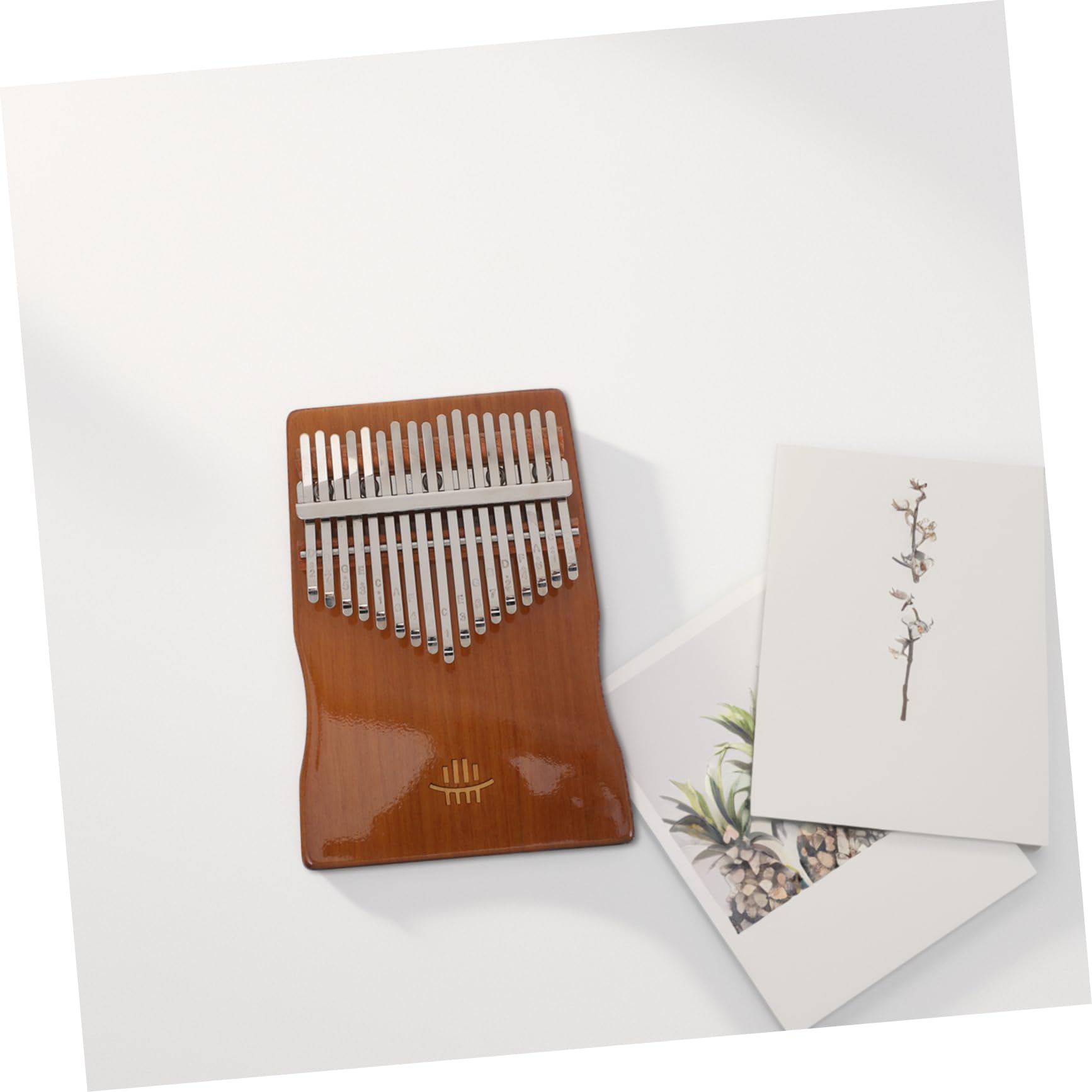 UPKOCH 1Juego Kalimba de Pulgar Teclas de Madera para Principiantes Instrumento Musical Portátil de Kalimba de Notas Madera de Nogal con Partituras Inglés