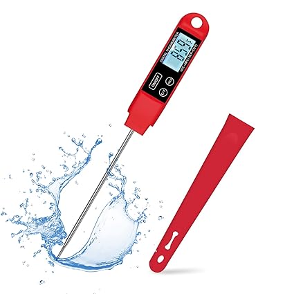 Review DOPI Instant Read Meat Digital Food Grade Probe Thermometer, Smart Ultra Fast with Backlight and Calibration Thermometer for Kitchen, Outdoor Grilling and BBQ (Red) Review DOPI Instant Read Meat Digital Food Grade Probe Thermometer, Smart Ultra Fast with Backlight and Calibration Thermometer for Kitchen, Outdoor Grilling and BBQ (Red)